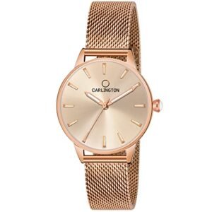 Elegant Carlington Women's Analog Watch - Mesh Strap Model CT 2007