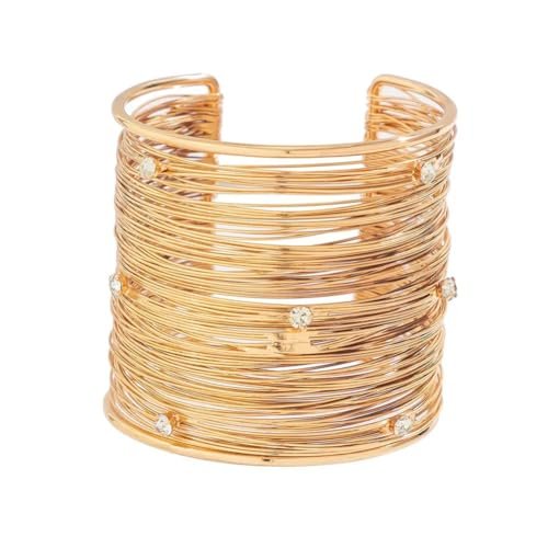 Elegant Gold Plated Bangle Cuff for Women by Shining Diva