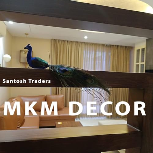 Elegant Home Decor: Set of Artificial Peacock PulGos