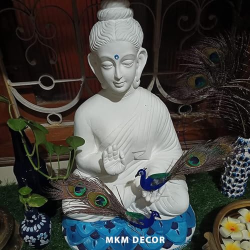 Elegant Home Decor: Set of Artificial Peacock PulGos