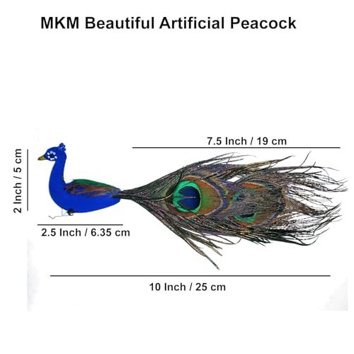 Elegant Home Decor: Set of Artificial Peacock PulGos