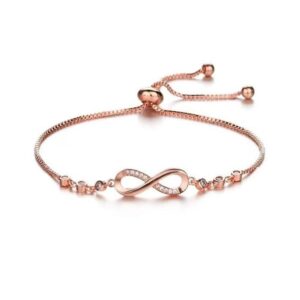 Elegant Infinity Cubic Zirconia Bracelet for Women by Nilu