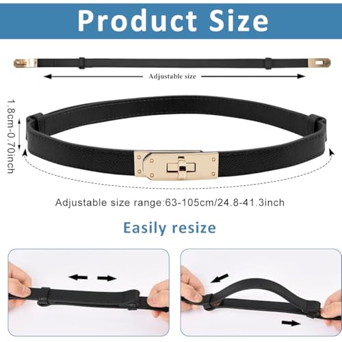 Elegant PALAY® Women’s PU Waist Belt for Slim Dress & Blazer Fit
