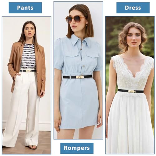 Elegant PALAY® Women’s PU Waist Belt for Slim Dress & Blazer Fit