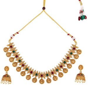 Elegant Pearl and Gold Necklace Set for Women