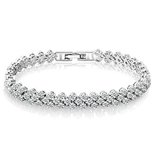Shining-Diva-Fashion-Platinum-Plated-Crystal-Bangle-Bracelet-for-Women-and-Girls-14677b