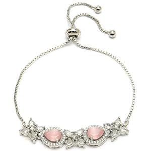 ZENEME-Rhodium-Plated-Bracelet-for-Women-and-Girls-Silver-Plated-Sterling-Grade-Crystal-Rhapsody-Gems-Bracelets-for-Women-Gift-For-Girls
