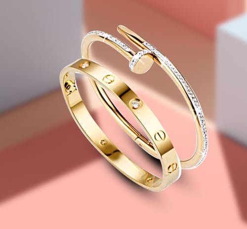 Elegant Rose Gold Cuff Bracelet for Women - Anti-Tarnish Quality