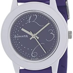 Elegant Sonata Women's Black Dial Analog Watch
