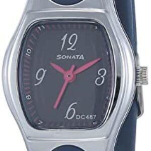 Elegant Sonata Women's Blue Dial Analog Watch - Model 8989PP04