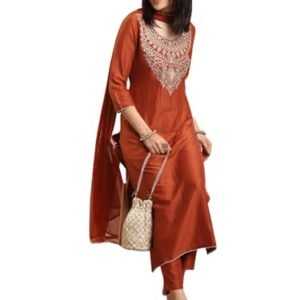 Elegant Women's Rayon Embroidered Kurta Set with Pant