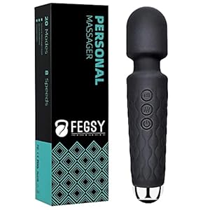 FEGSY-Full-Body-Massager-for-Women-Men-Rechargeable-Wireless-Massager-Machine-for-Pain-Relief-Handheld-Massager-with-Medical-Grade-Silicone-8-Speeds-20-Modes-Blackk