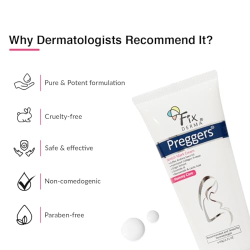 Fixderma Pregnancy Stretch Mark Cream with Ceramide - 60g