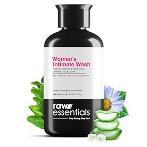 Raw-Essentials-Intimate-Wash-For-Women-150-ml-For-Gentle-Intimate-Hygiene-Removes-Odour-Lightens-Inner-Thighs-Balances-pH-Level-SLS-Paraben-Free-Natural-Active-Ingredients