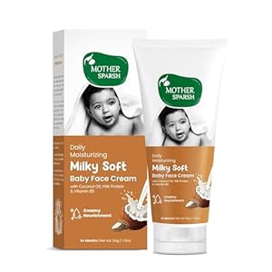 Mother-Sparsh-Milky-Soft-Baby-Face-Cream-Daily-Moisturizing-Face-Cream-for-Babies-With-Coconut-Oil-Milk-Protein-Vitamin-B5-Non-Sticky-Baby-Cream-Prevents-Dryness-50g