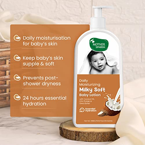 Gentle Baby Lotion with Milk and Shea Butter - 400ml by Mother Sparsh