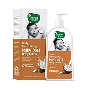 Mother-Sparsh-Milky-Soft-Baby-Lotion-400ml-With-Milk-Protein-Coconut-Oil-Shea-Butter-For-24Hrs-Moisturization
