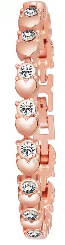 "Gold Analog Watch and Keychain Set for Women by SELLORIA"