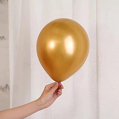 Gold and Black Party Balloons: 25pcs for Stylish Decor