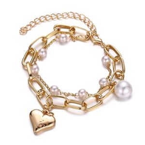 Gold Plated Charm Bracelet for Women and Girls by Shining Diva