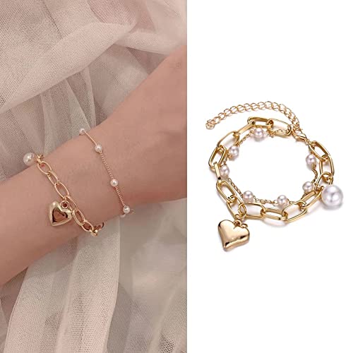 Gold Plated Charm Bracelet for Women and Girls by Shining Diva