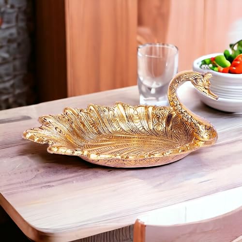 Gold Prince Metal Tray Bowl - 1L Capacity - Elegant Design