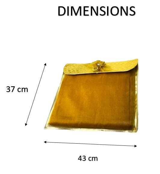 Golden Saree Cover Set - 8pc Storage Bags for Wardrobe