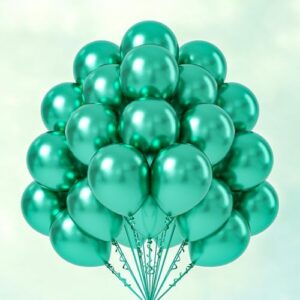 Green Metallic Chrome Balloons Decor Set - 25pcs Toy Treasure