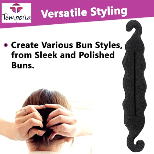 Hair Bun and Puff Maker Set for Women - 2 Piece Set