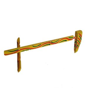 Hand-Painted Wooden Harish for Wedding Pooja in Multicolor