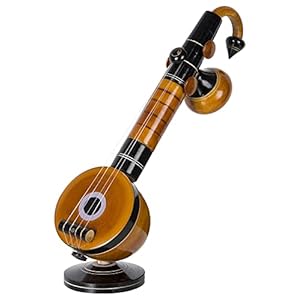 Thenkumari-Eco-Friendly-Eucalyptus-Wooden-Veena-Home-Decor-Showpiece-9-cm-x-9-cm-x-27-cm-Brown-Decorative-Showpiece-30-cm