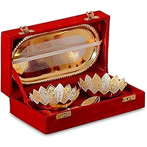 Interlife-Gift-Studio-Metal-Handmade-Floral-Dessert-Bowls-Multicolor-5-Pieces-010-liter