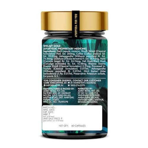 Kapiva Shilajit Gold Capsules for Energy and Stamina