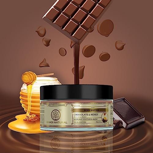 Khadi Chocolate Honey Body Butter - 50g for Glowing Skin