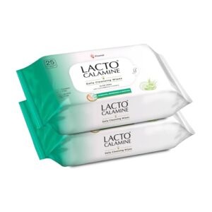Lacto Calamine Aloe and Vitamin E Face Wipes - 50 Wipes