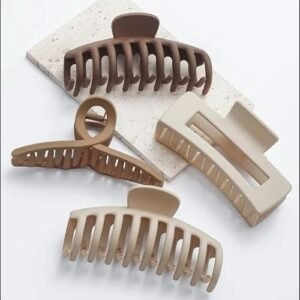 Large Claw Hair Clips Set for Thick Hair - PACTIV 4 Pieces