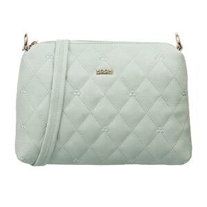 Light Green Zip Sling Bag for Women by Mochi