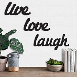 Live Love Laugh Wall Plaque - Valentine's Day Gift for Art Lovers