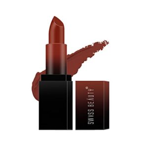 Long Lasting Swiss Beauty HD Matte Lipstick for Smudge-Proof Lips