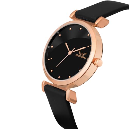 Louis Devin Women's Analog Watch with Silicone Strap