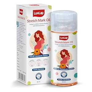 LuvLap-Stretch-Mark-Oil-for-Pregnant-Women-Stretch-Mark-Removal-Prevention-Enriched-with-Onion-Oil-Calendula-Oil-Vitamin-E-Dermatologically-Tested-Safe-during-Pregnancy-80ml