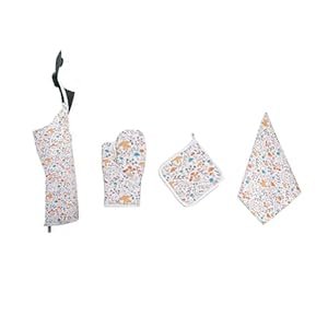 SPACES-Essentials-Splendor-Kitchen-Linen-Set-of-4--100-Cotton-Napkins-Placemats-Coasters-Premium-Gifting-Set-by-Welspun