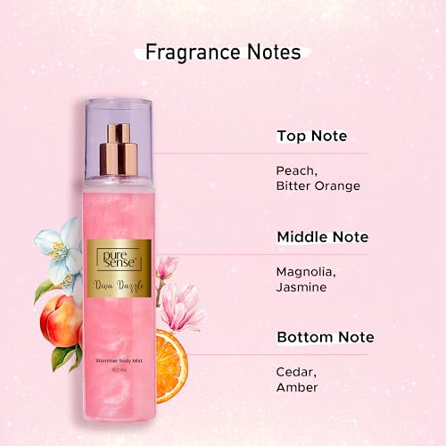 Luxurious Pink Shimmer Body Mist Spray - Long Lasting Fragrance - 150ml