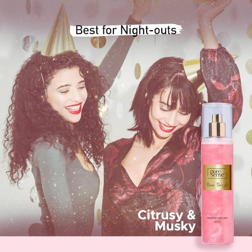Luxurious Pink Shimmer Body Mist Spray - Long Lasting Fragrance - 150ml