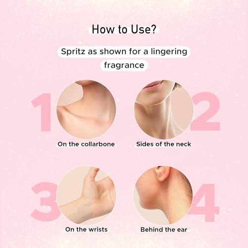 Luxurious Pink Shimmer Body Mist Spray - Long Lasting Fragrance - 150ml