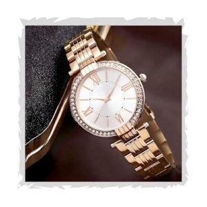 Luxury Rose Gold Blue Dial Watch for Women by STYLEDOSE