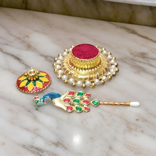 Meenakari Sindoor Dani & Kumkum Box for Wedding – RIDIT Brand