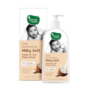 Milk Protein & Shea Butter Baby Wash & Shampoo - 400ml | pH Balanced & Paraben-Free