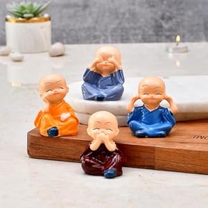 Collectible-India-Buddha-Monk-Set-Statue-Home-decor-Items-Figurines-Showpiece-Cute-Mini-Buddha-Statue-for-Car-Dashboard-Table-Top-Diwali-Home-Decoration-Gift-Items-Type-1-Monk