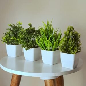 Mini Faux Eucalyptus Plants Set of 4 - Green